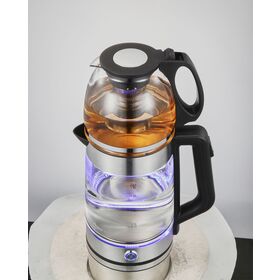 Hervidor Eléctrico Inteligente de Vidrio para el Hogar 1.8 L Acero Inoxidable Colorido para Té y Agua