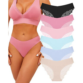 Celana Dalam Renda Seamless Wanita Multipack Tanpa Garis Celana Dalam Seksi Celana Renda Wanita Nyaman Model Hipster Pas