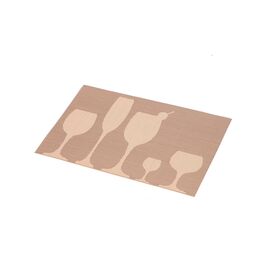 Neuer hochwertiger chinesischer Tischset mit neuem Design, hoher Glasdruck, gewebter rechteckiger PVC-Tischset