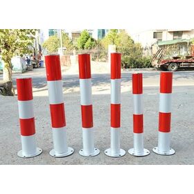 Balizadores de estacionamento com revestimento em pó para segurança rodoviária por atacado, balizadores de aviso