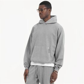 OEM fashion custom puff print hoodies organic cotton black and gray embroidery letter hoodie men