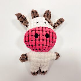 Wholesale Stuffed Hide and Seek Dog Toy, Dog Toy Squeaker Animal Shapes Corduroy Fabric Dog Chew Toys,Lamb Chop
