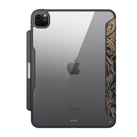 Casing Tablet Lipat Otomatis Tahan Lama dengan Fitur Sleep/Wake, Perlindungan Penuh Anti Guncangan Bahan Kulit, Cocok untuk iPad Pro 11 Terbaru