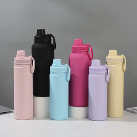 Double Wall Vacuum Flask Insulated Stainless Steel Sport Water Bottle