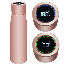 Gobelet isotherme à stérilisation UV, tasse autonettoyante avec affichage tactile intelligent de la température, bouteille d'eau en acier inoxydable 316