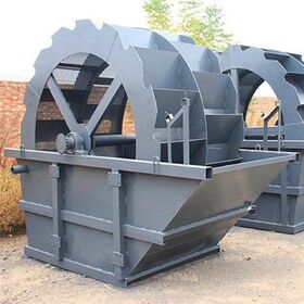High efficiency mining stone sand washing bucket wheel sand washer machine for river sand purifica.