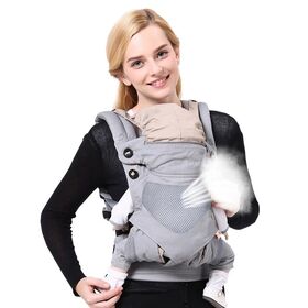 Porte-bébé Ergonomique Respirant, Écharpe de Portage Réglable pour la Santé des Hanches, Conception Anti-Jambes Arquées, Enveloppement Multifonctionnel pour Nouveau-nés - Vente en Gros