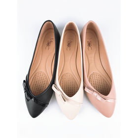 Sepatu Balet Wanita, Sepatu Flat Wanita Ujung Bulat Nyaman, Sepatu Slip-on Kasual untuk Berjalan