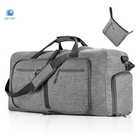 Fabricant OEM de sac de voyage pliable, organisateurs de rangement, sac de voyage avec compartiment à chaussures, sac bandoulière pour hommes et femmes