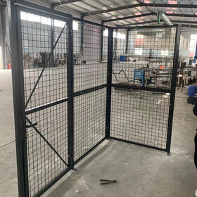 Kit de clôture de sécurité pour machines et robots, clôture grillagée haute ventilation, installation rapide pour entrepôts