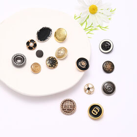 Wholesale Custom Plating Clothing Gold Jeans Logo Buttons Denim Jeans Button for garments