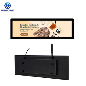Digital Signage Publicitário IPS LCD de 38,5 Polegadas, Tela Esticada Ultra Fina com Resolução 4K, Computador All-in-One com Tela Sensível ao Toque