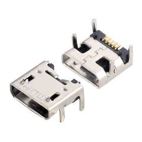 Shenzhen Manufacture Micro USB connector 5pin femal DIP TYPE micro USB Connector