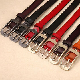 HOT selling women's Buckle Genuine Cow Split Leather Belt For party dress