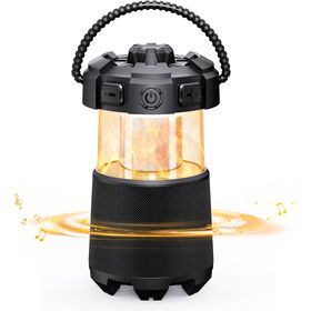 IPX5 Wasserdichte Outdoor-Lautsprecher, 360-Grad-Surround-Stereo-Bluetooth-Lautsprecher mit Laternen für Camping/Reisen/Partys