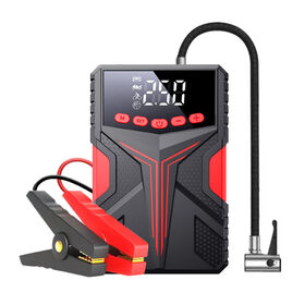 OEM 10000mAh 4 in 1 Jump Starter with Air Compressor Best Car Battery Booster Portable Power Bank LED Light for 12 Volt Vehicle