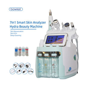 Bowket 7 in 1 Skin Care Microcurrent RF Face Lift Anti Aging Hydro Beauty Facial Equipment With Cold Therapy