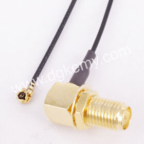 تجميعة كابل RF SMA R/A MHF 113mm، SMA أنثى الحاجز بزاوية قائمة إلى U.FL I-PEX MHF ذكر 1.13mm - الشركة المصنعة