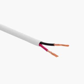 Round In Wall Professional Audio Speaker Cable, OFC Copper Conductor, 1.0-4.0mm², White PVC Insulation, 99.99% Purity