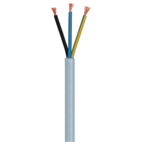 Flexible 3-Core Copper PVC Power Cable: 2.5mm² Stranded Conductor, PVC Sheath, Building Wiring Application, for Indoor Outdoor