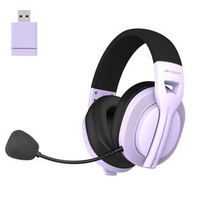 Casque Gaming Sans Fil JINDUN H7 avec Audio Amélioré 2.4G et Suppression Active du Bruit : Conception Pliable pour PC et Mobile