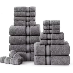 Handuk Mewah Kualitas Hotel Bintang 5 100% Katun Bordir Spa Handuk Kustom Logo - Handuk Mandi