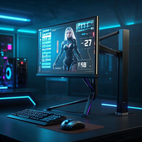 PC All-in-One 27 Inci Tinggi Dapat Disesuaikan, Dual Core, SSD Hard Drive, Layar LED 2MP untuk Setup Gaming 14900K