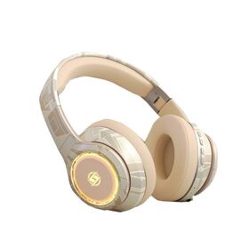 Good Sound Quality Gaming Headphones Low Latency V6.0 Bluetooth Headphones 800mAh 80Hrs Wireless Led Headphones with Mic