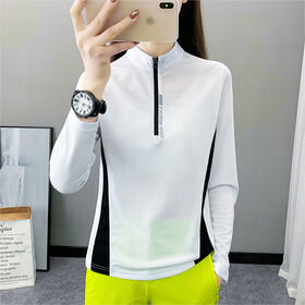 Individuelle Damen Rash Guards Outdoor Sonnenschutz Damen Pullover Absorbent Atmungsaktiv Schnell trocknend T-Shirt Langarm Damen Sportoberteile