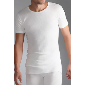 Base Layer Men's Short -Sleeve Pullover Undershirt Lightweight Performance T- Shirt Classic Thermal Vest Clasic White Inner Shirt