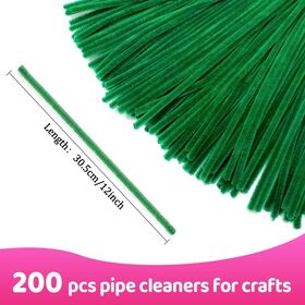 300 Pièces Fils Chenille Multicolores 6mm X 30cm - Loisirs Créatifs Enfants DIY Artisanat