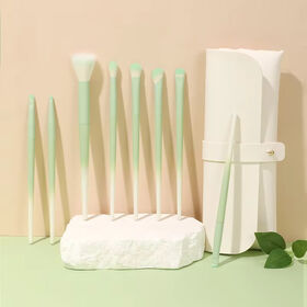 Wholesale Green Gradient Makeup Brush Set 8PCS Lipstick Eyeshadow Foundation Beauty tools