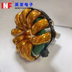 خانق الوضع المشترك للتيار الفائق 250 أمبير، قلب إطار معوض للتيار، خانقات مزدوجة متعددة القنوات T12070-4.5mH