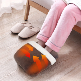 Dr.Warm Heated Slippers For Women Men, 5000mAh Rechargeable Battery Heating Shoes With Anti-Skid Rubber Sole, Thermal Electric Fuzzy Slippers Foot Warmer For Cold Winter