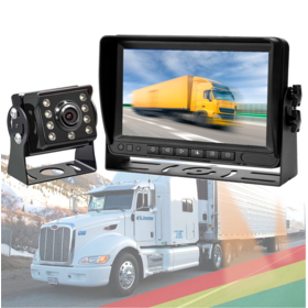 7-Zoll-LKW-Monitor Universal-Bus Front-Backup-Fahrzeugkamera Schwere Geräte AHD-Kamera Aufzeichnungsmonitor