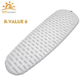 Aufblasbare Isomatte im Mumien-Stil mit R-Wert 6, feuchtigkeitsbeständig, kundenspezifisches Logo, hergestellt aus strapazierfähigen TPU-, Nylon-, PVC- und Polyestermaterialien