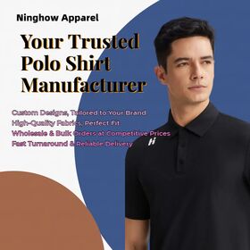 Polo Noir Classique – Personnalisable pour Marques ou Équipes