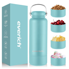 Heißer Verkauf 18oz 2 in 1 Wasserflasche Auslaufsicher Vakuumisoliert Edelstahl BPA-frei mit Aluminiumgriff