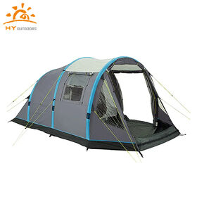 Luxuriöses aufblasbares 4-Personen-Campingzelt für den Außenbereich, großes wasserdichtes PVC-Oxford-Canvas- und Baumwollzelt für Veranstaltungen und Campingausflüge