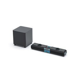 Soundbar Gaming RGB 2.1 canais com som estéreo 5.3 e subwoofer de graves pesados