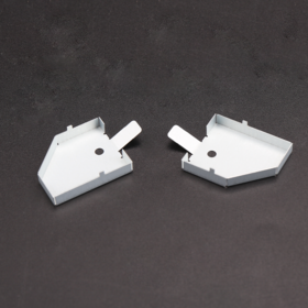 كتيفة معدنية بيضاء: مدمجة وقوية للتثبيت المنزلي/الصناعي.