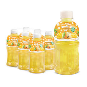 Nawon 100% Mango Juice with Nata De Coco Natural Vietnam Manufacturer in 320ml Alu Bottle - Free Sample OEM ODM