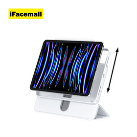 IFacemall Capa para Tablet iPad Pro de 12,9 polegadas com Anel de Estrela Rotativo 360°, Design de Suspensão com Anel Magnético e Cobertura Total, Material PC TPU