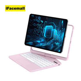 IFacemall Étui de Tablette avec Clavier Magnétique Sans Fil Personnalisé pour iPad Pro 11 pouces/iPad Air 4/ 5/ 6/ Air M3 2025