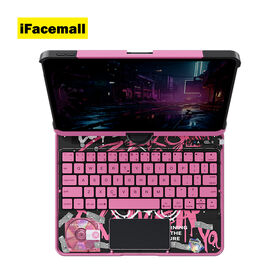 IFacemall Trend Product Korean Arabic Custom Touchpad Y2K Colorful Magic Keyboard With Backlit for iPad 10th Gen/iPad A15 2025