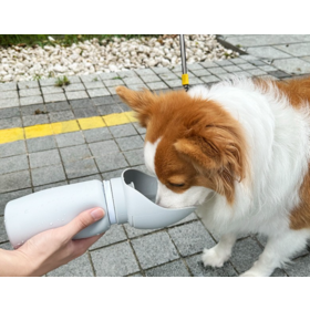 Anpassbare, faltbare Wasserflasche für Hunde und Katzen, tragbarer Trinkbrunnen für Haustiere, ideal für Spaziergänge und Outdoor-Aktivitäten.