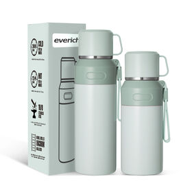 Grosir Everich 800ml/1000ml Botol Minum Stainless Steel, Termos Vakum untuk Perjalanan, Camping, Olahraga