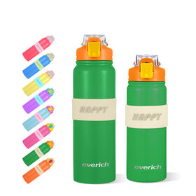 Bouteille d'eau isotherme en acier inoxydable pour le sport Everich avec couvercle 2-en-1 pour la maison et le bureau, prix d'usine