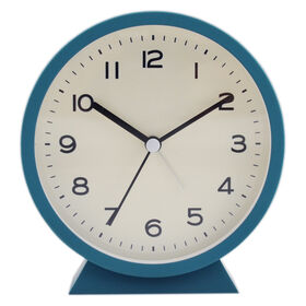 Factory Price Round And Square Table Alarm Clock #22083 With British Style For Office Home Use
