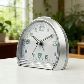 Small Retro Table Alarm Clock#12413 with beep alarm, snooze, light function
